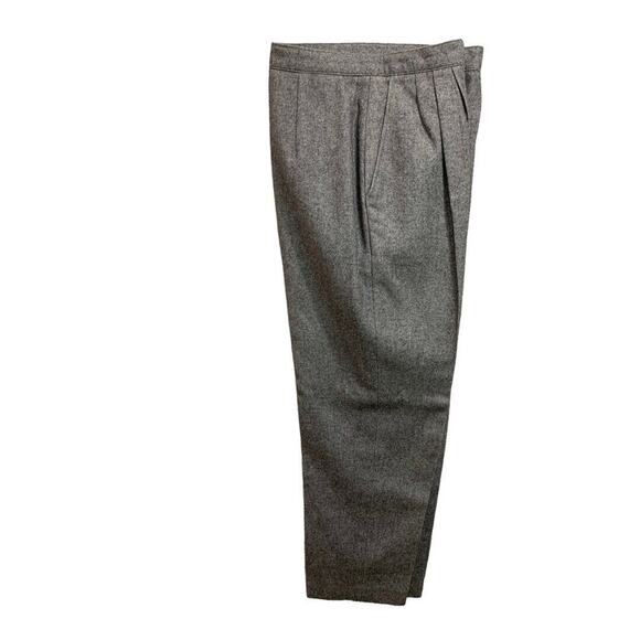 Size 11/2 Lindsay Gray Women's 1980s Vintage Wool Blend Dress Pants - Picture 1 of 9